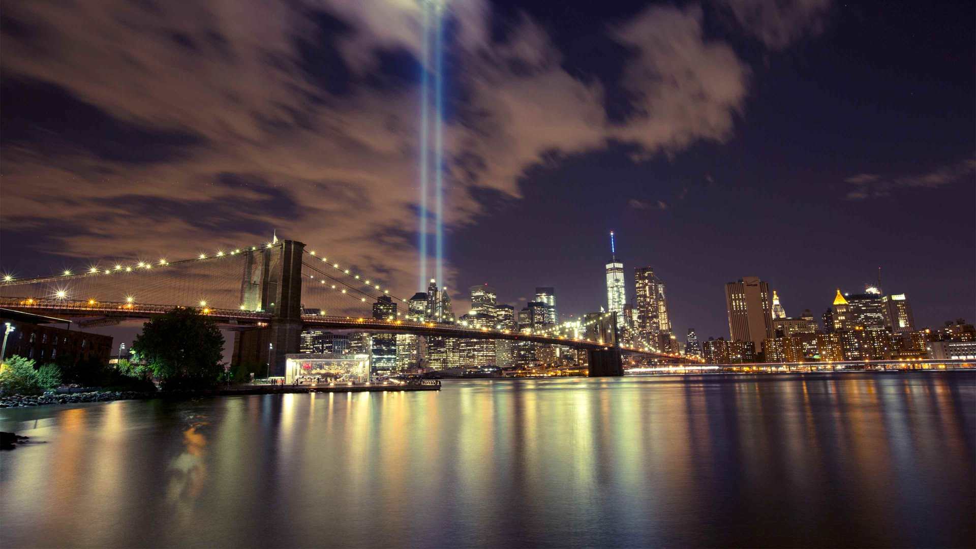 Twin Tower Spirit — light wallpaper