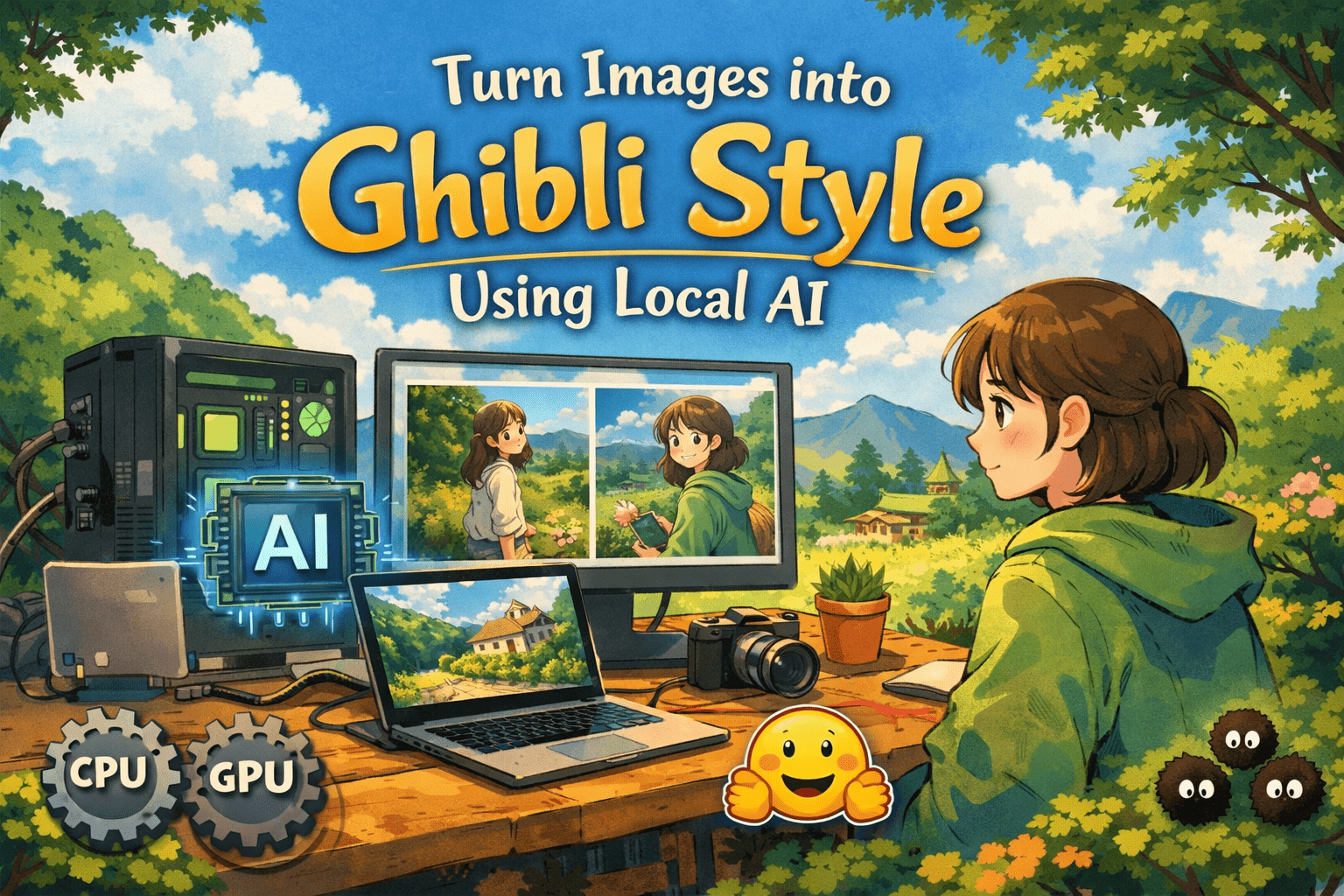 A Complete Guide to Running Ghibli‑Style Image Generation Locally on CPU, GPU, and Hugging Face Spaces