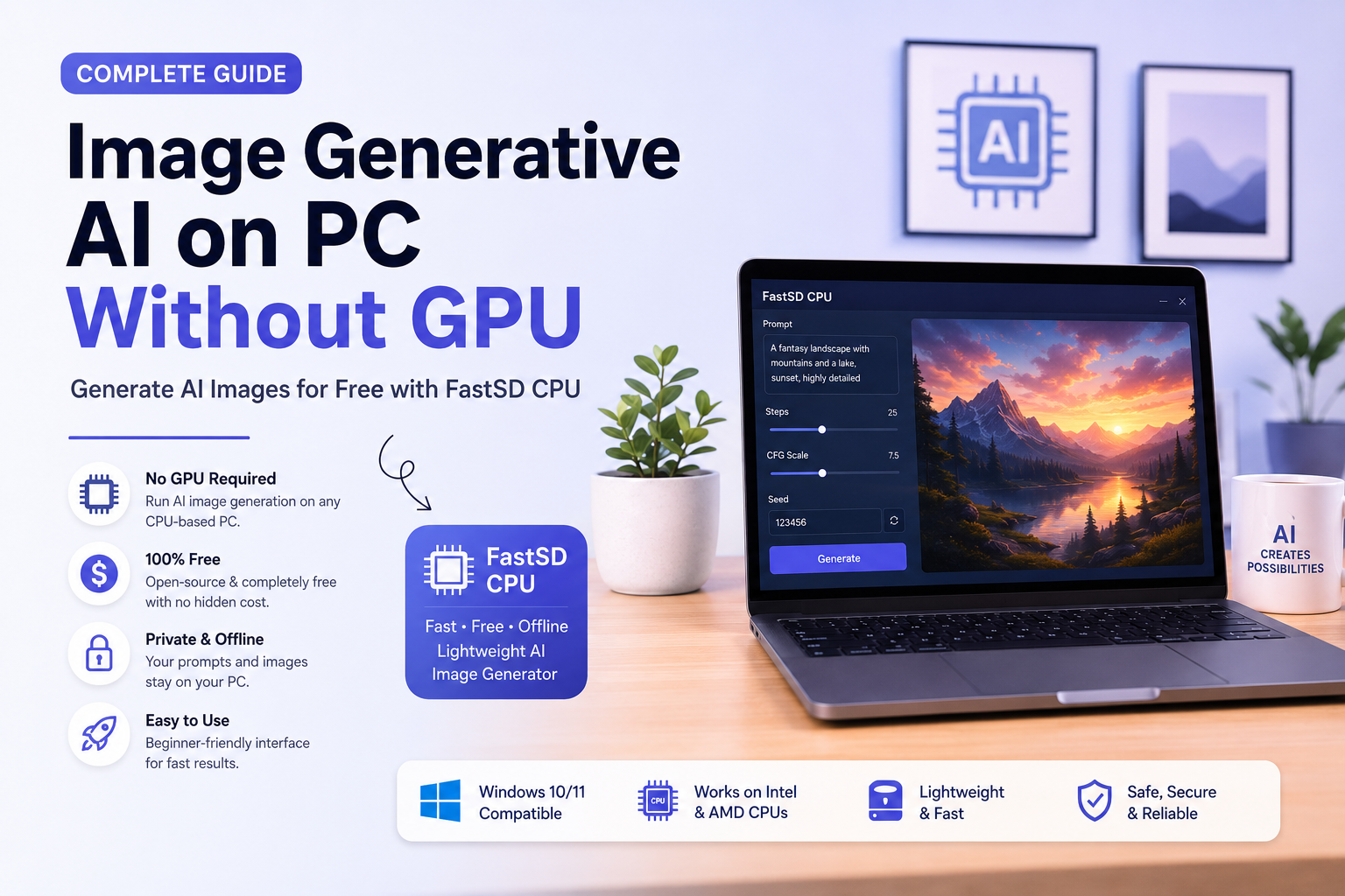 Read more about the article Image Generative AI on PC Without GPU