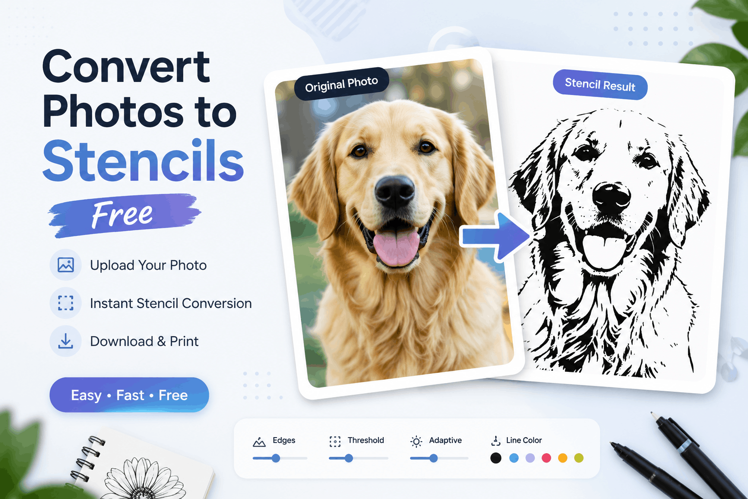Read more about the article Convert Photos to Stencils Free