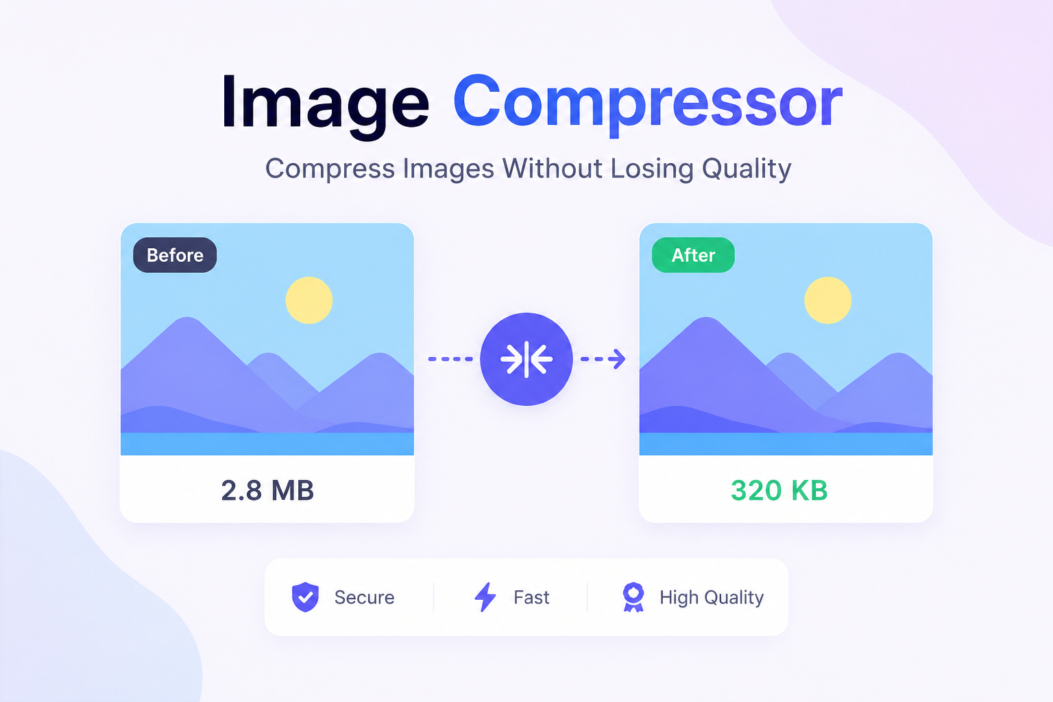Free Image Compressor Online for JPG, PNG & WEBP Images